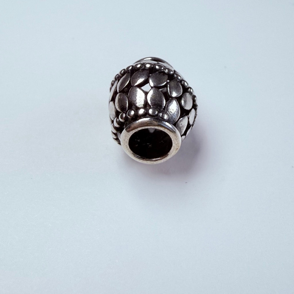 Pandora Climbing Ivy Palu Kali Barrel Charm Sterling Silver 925 ALE Retired - Picture 3 of 6